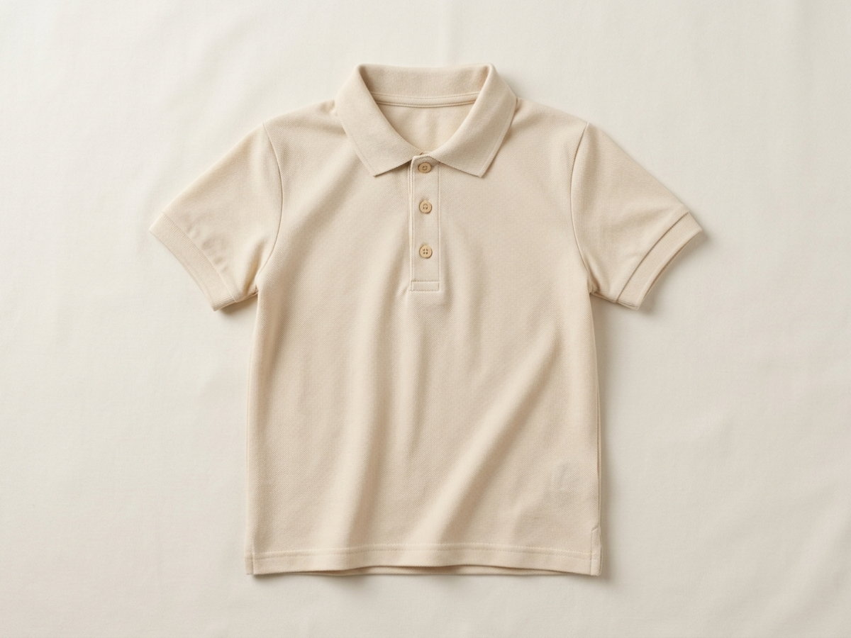 เสื้อโปโลเด็กผ้าปีเก้