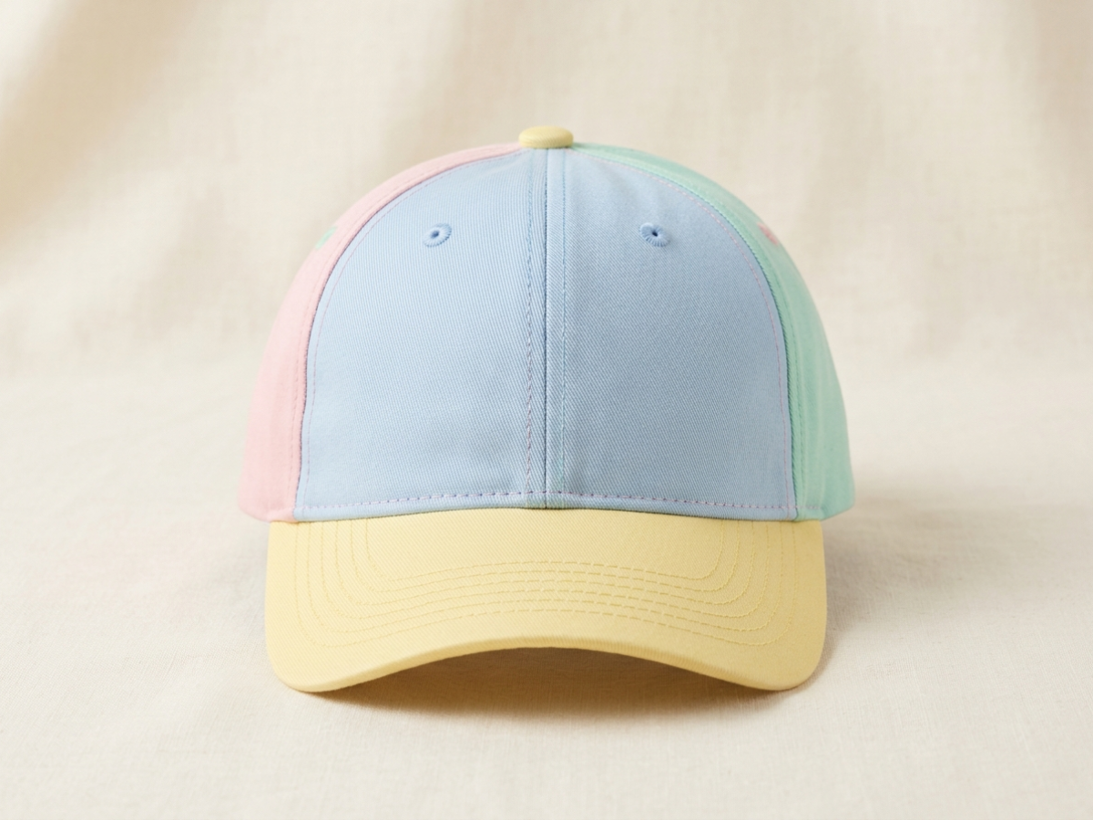 หมวกแก๊ปสีพาสเทล
