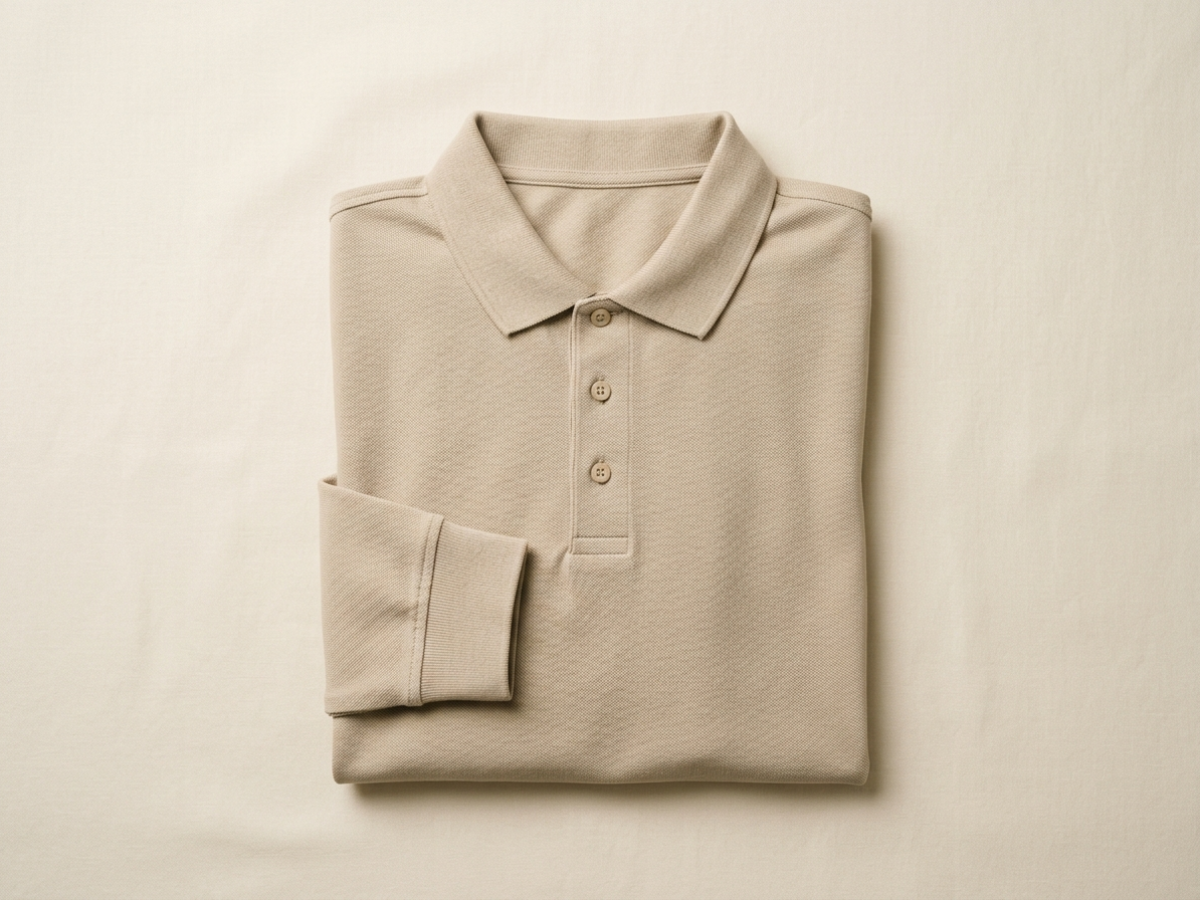 เสื้อโปโลแขนยาวสไตล์ลำลอง