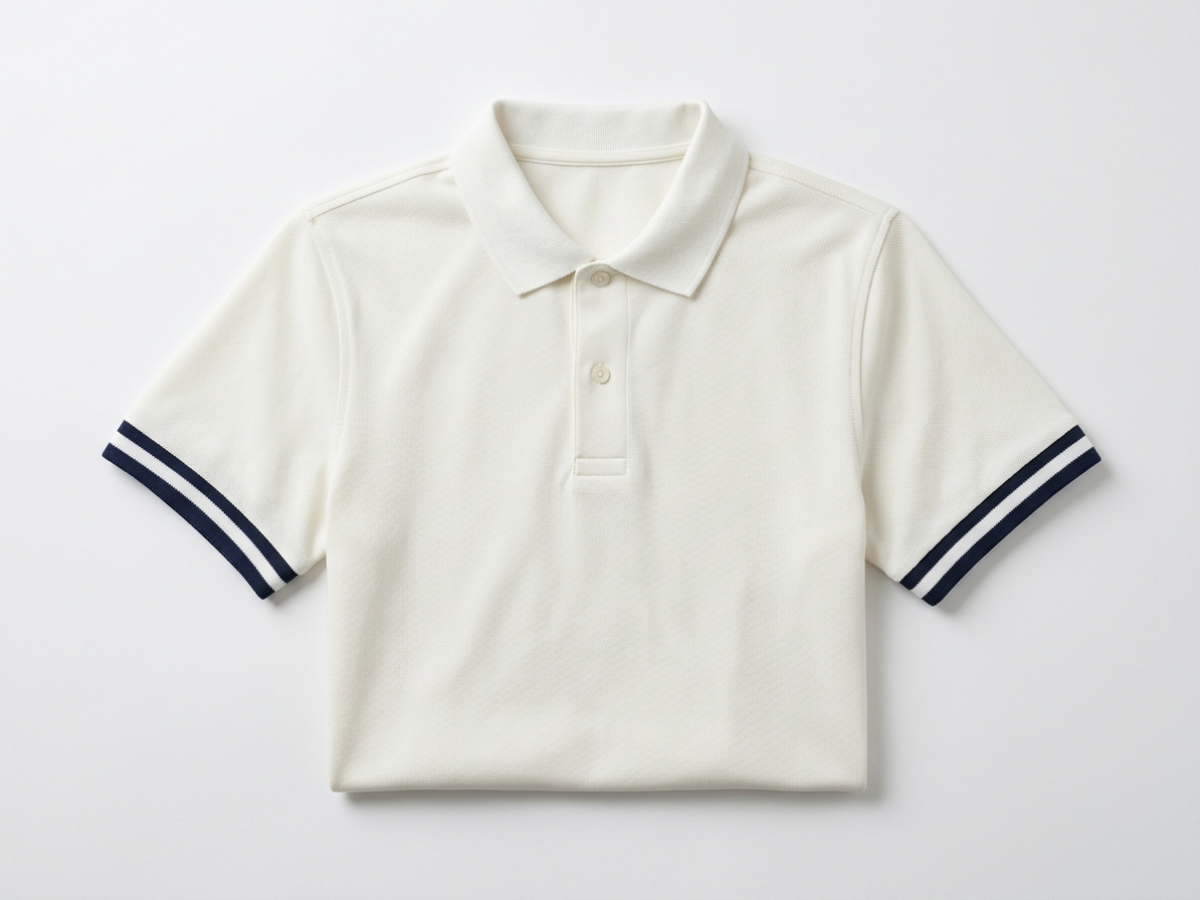 เสื้อโปโลขอบแขนแต่งแถบ