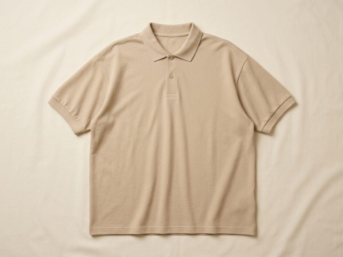 เสื้อโปโลแขนสั้นทรงหลวม