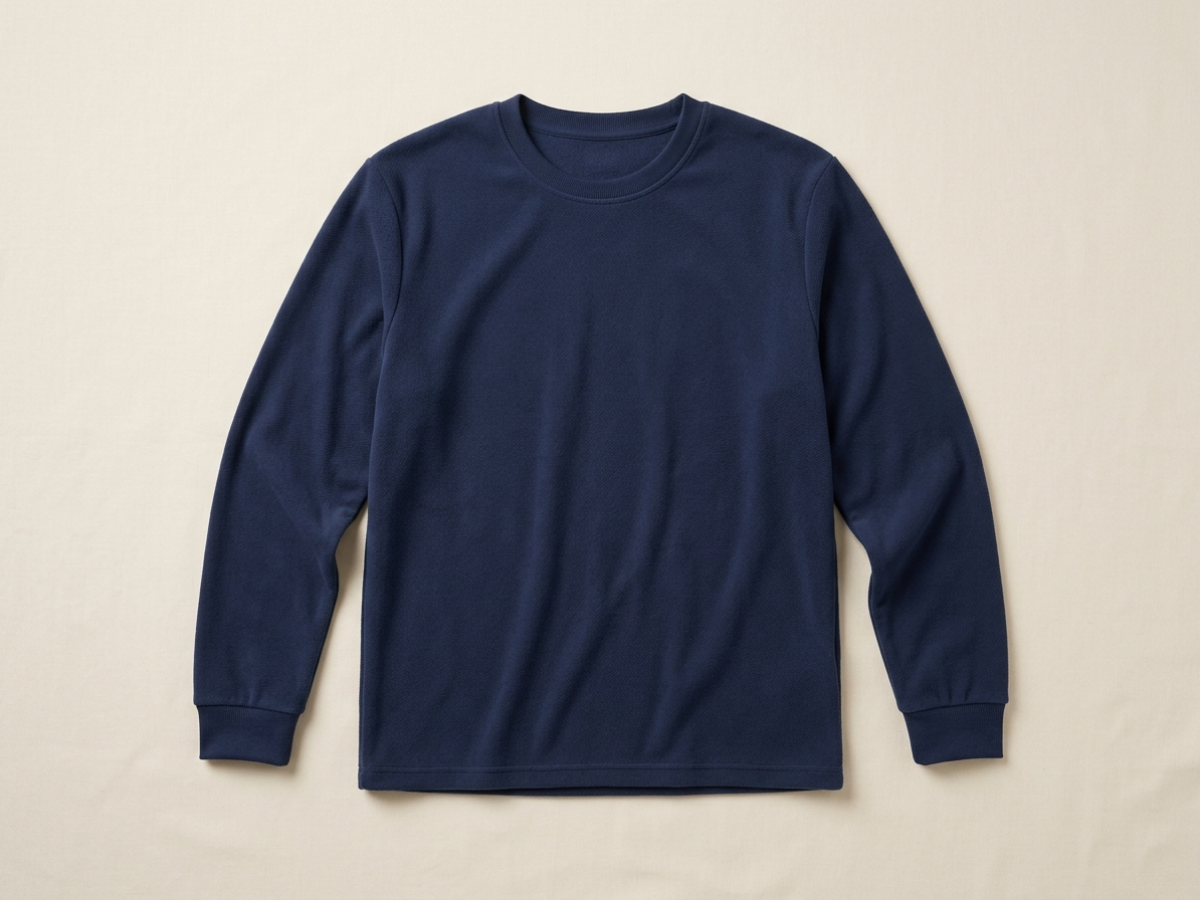 เสื้อกีฬาแขนยาวผ้าฟลีซบาง